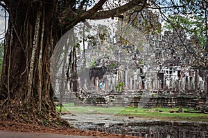 Kambodža. chrám na historický místo 