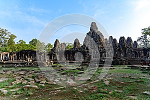 Angkor Thom, Cambodia. Khmer Temple Angkor Thom was the last and most enduring capital city of the Khmer empire.