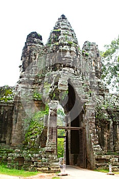 Angkor Thom gate.