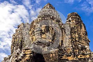 Angkor Thom Gate at Angkor, Siem Reap, Cambodia