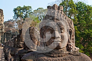 Angkor Thom South Gate faces 2