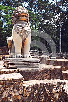 Angkor Thom Temple view, Siem reap, Cambodia