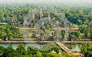 Angkor Wat Aerial View, Siem Reap, Cambodia