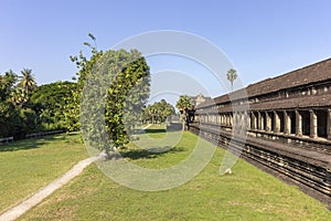 Angkor Wat ancient temple complex, North Thousand God Library, one of the largest religious monuments in the world