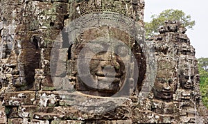 Angkor Wat Buddha faces