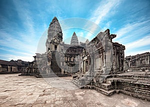 Angkor Wat Cambodia. Angkor Thom khmer temple