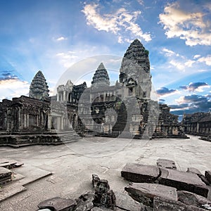 Angkor Wat Cambodia. Angkor Thom khmer temple