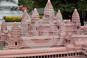 Angkor Wat diorama in Royal Palace of Phnom Penh photo
