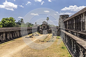Angkor Wat, open separation compound between level photo