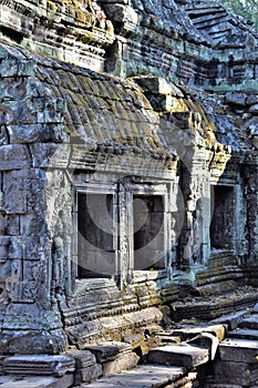 Angkor wat ruins, art, and temples at Siem Reap, Cambodia