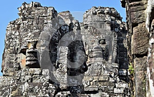 Angkor wat ruins, art, and temples at Siem Reap, Cambodia