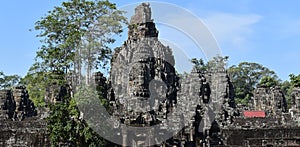 Angkor wat ruins, art, and temples at Siem Reap, Cambodia