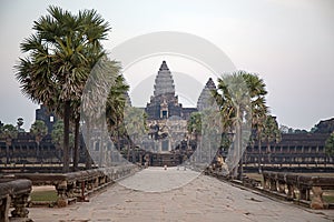 Angkor Wat, siem reap in Cambodia at sunset