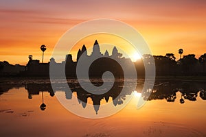 Angkor Wat at sunrise, Cambodia photo