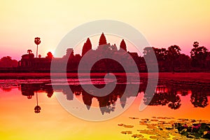 Angkor Wat sunrise at Siem Reap. photo
