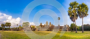 Angkor Wat at sunset. Siem Reap. Cambodia. Panorama