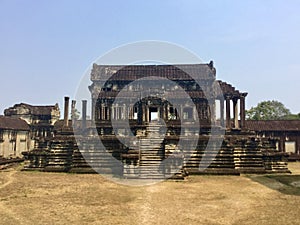 Inside Angkor Wat. Siem Reap. Cambodia.