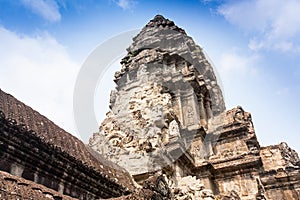 Angkor Wat Temple near  Siem reap in  Cambodia