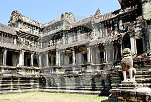 Angkor wat temple near siem reap cambodia