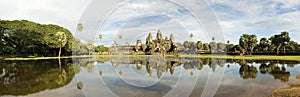 Angkor Wat Temple Panoramic, Cambodia photo