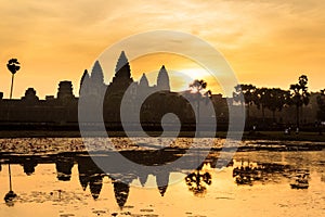 Angkor Wat Temple during sunrise, Cambodia