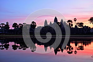 Angkor Wat Temple at Sunrise, Temples of Angkor, Cambodia