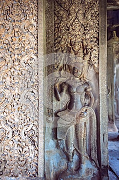 Angkor Wat Temple view, Siem reap, Cambodia