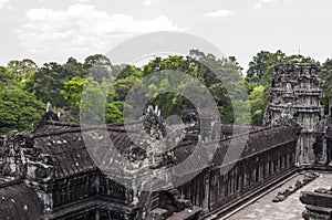 Angkor wat, view from 3rd level photo