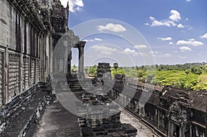 Angkor Wat, view from 3rd level photo