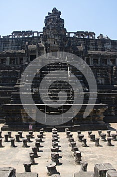 Angkor Watt - Ta Prohm temple ruin walls of the khmer city of angkor wat - State monument