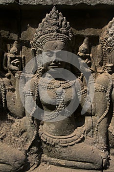 Angkor Watt - Ta Prohm temple ruin walls of the khmer city of angkor wat - State monument