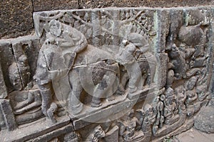 Angkor Watt - Ta Prohm temple ruin walls of the khmer city of angkor wat - State monument