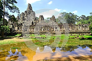 Angkorwat temple history in siemreap  outdoors at bayon cambodia