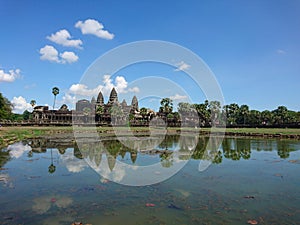 Angkorwat under blue sky