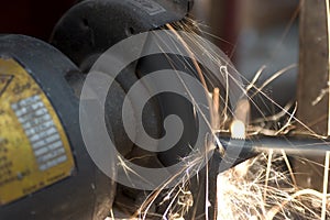 Angle Grinder in action