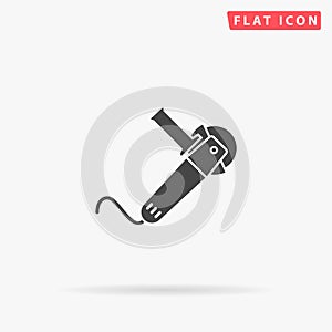 Angle grinder flat vector icon