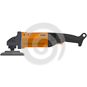 Angle grinder icon vector isolated on white background