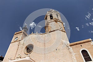 Angle view of church of San