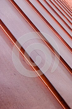 Angled Copper Slats photo