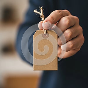 With angled corners and a circular reinforcement around the hole for the