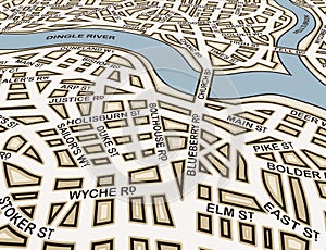 Angled generic streets