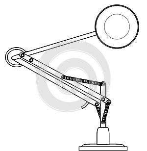 Anglepoise Outline Drawing