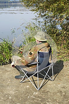 Angler at Lake Balaton