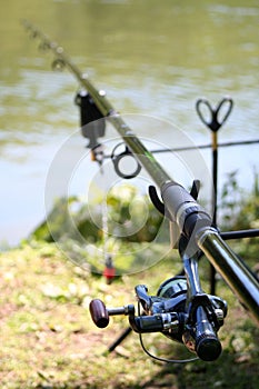 Anglers fishing rod