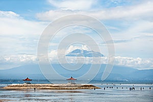 Anglers at the sanur beach