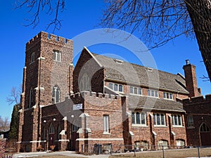 Anglican Church With Clinker Bricks In Edmonton Alberta