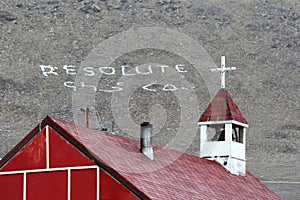 Anglican church at Resolute Bay, Nunavut, Canada