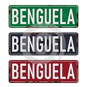 Angola Benguela road sign Symbol Travel and Business photo