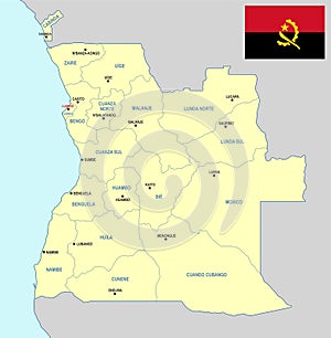 Angola map - cdr format
