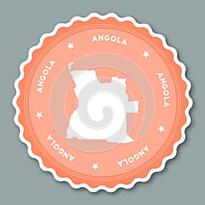 Angola sticker flat design.